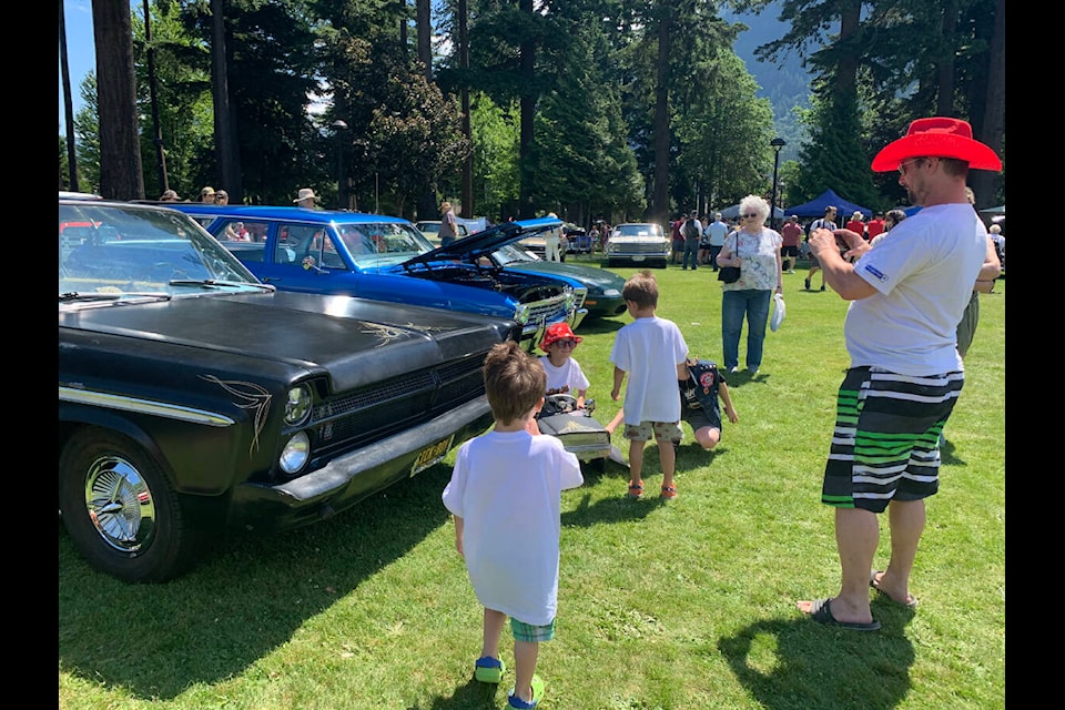 A Canada Day Car Show filled Memorial Park in Hope on Friday, with about 200 cars turning out to gleam in the sun. (Jessica Peters/Hope Standard)
