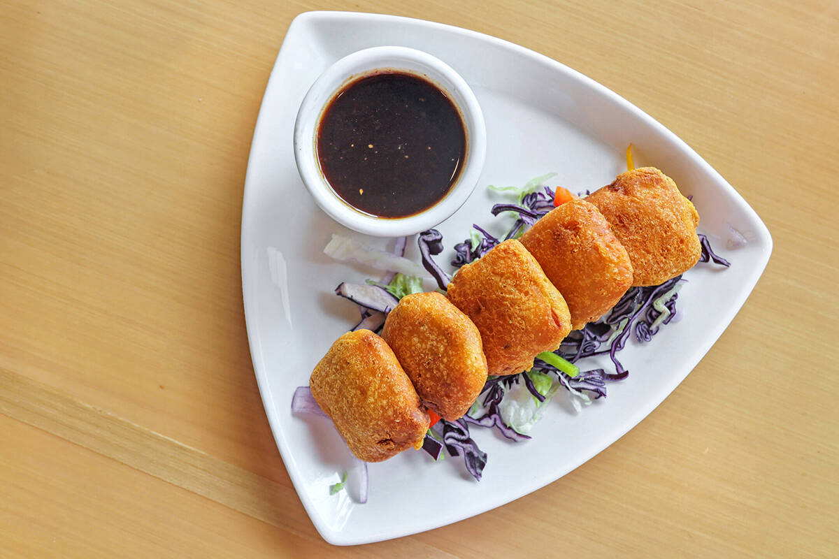 Maharaja in Missions paneer pakora a mild Indian cheese battered in chickpea flour and a special spice blend, then deep fried for a crunchy appetizer. submitted