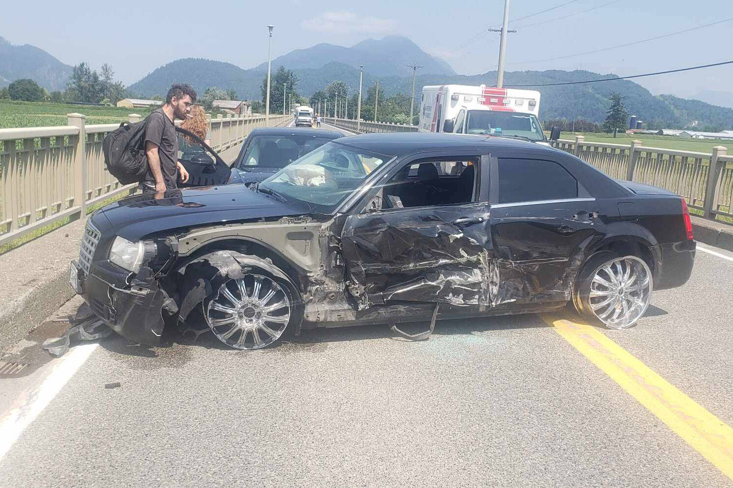 ‘He looked right at me’ Man still at large after crash on Agassiz