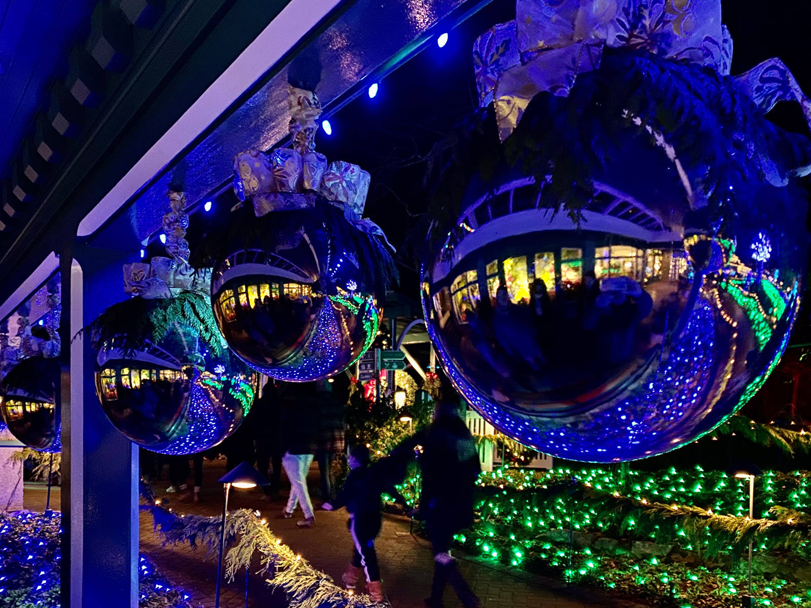 Decorations of all shapes and sizes create a magical experience for guests at The Butchart Gardens. Jen Blyth photo.