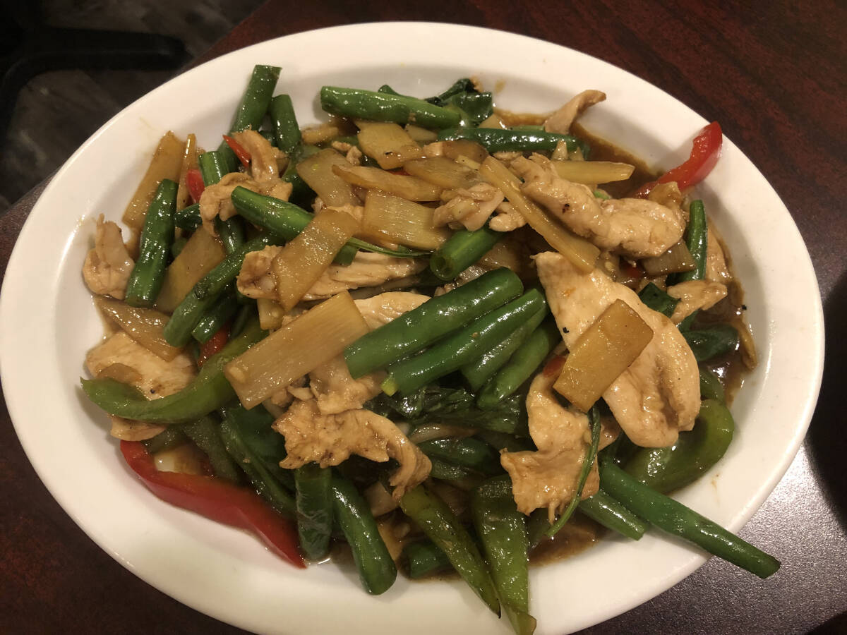 The Stir-Fried Basil at Kwao Thai. (Allan Reid)