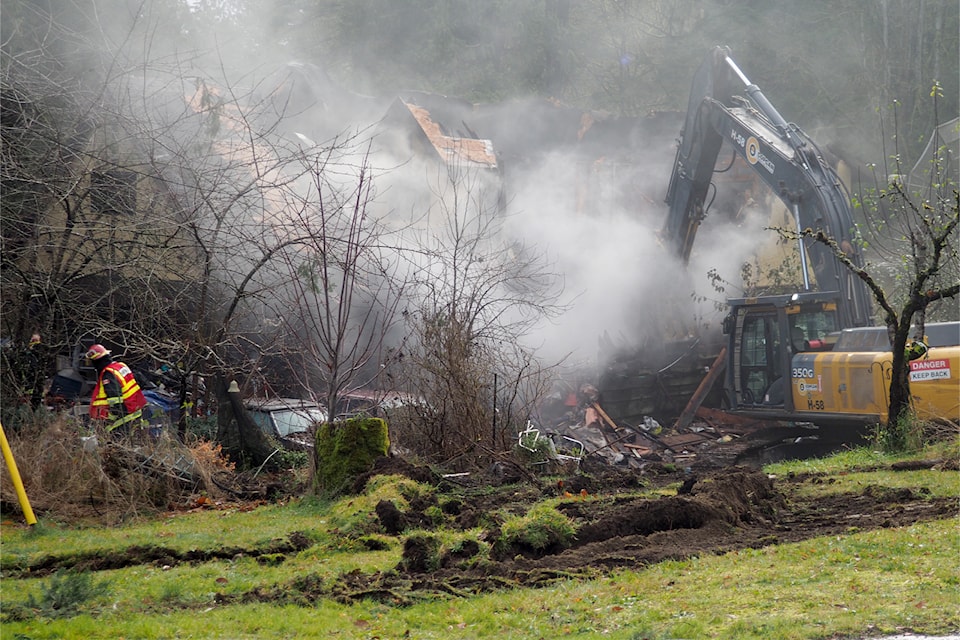 One person is unaccounted for following an early morning fire in south Nanaimo on Wednesday, Nov. 20.