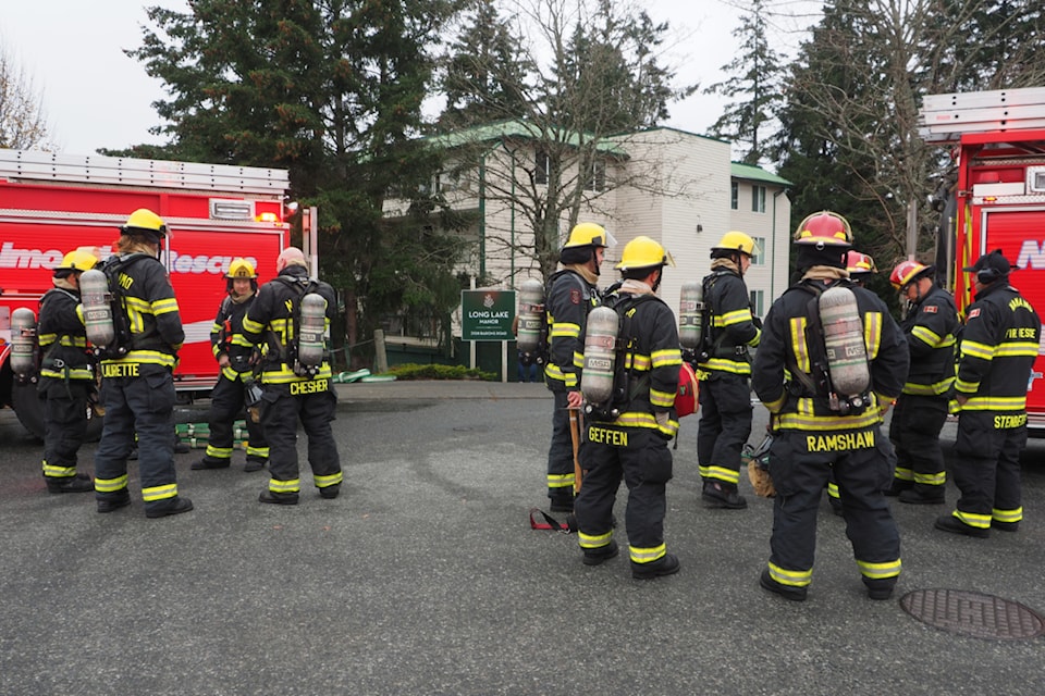Multiple fire stations responded when a fire was reported in an apartment building Friday, Nov. 29.