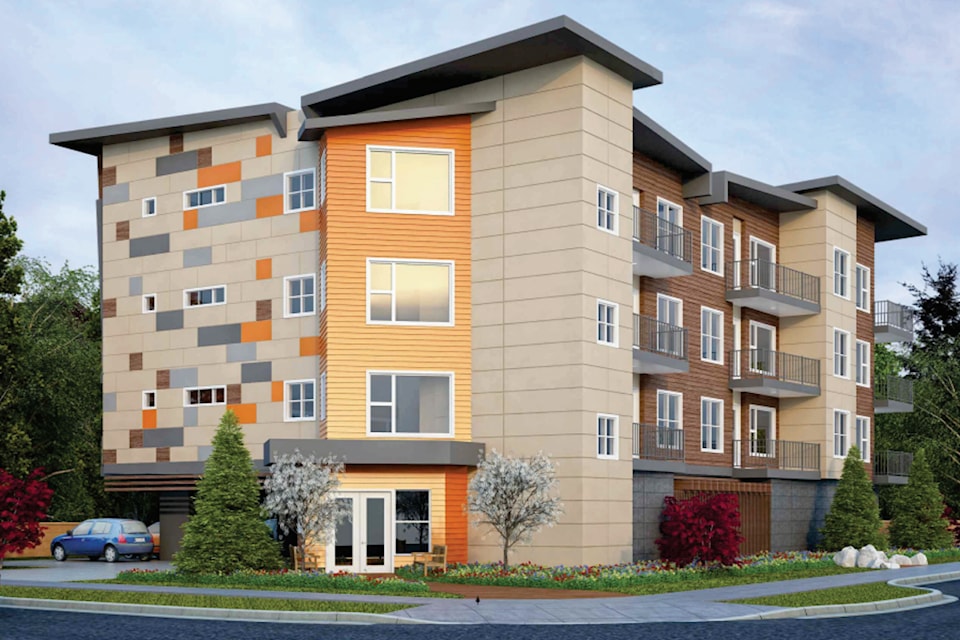 Nanaimo city council has given the nod to a three-storey, 21-unit apartment complex on the corner of Meredith and Tulsa roads. 
(D-Architecture image)