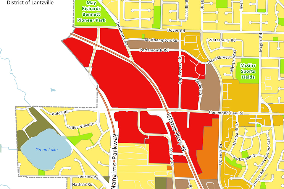 The City of Nanaimo's Woodgrove secondary urban centre, which city planners want to design as a 'complete community. 
(City of Nanaimo image)