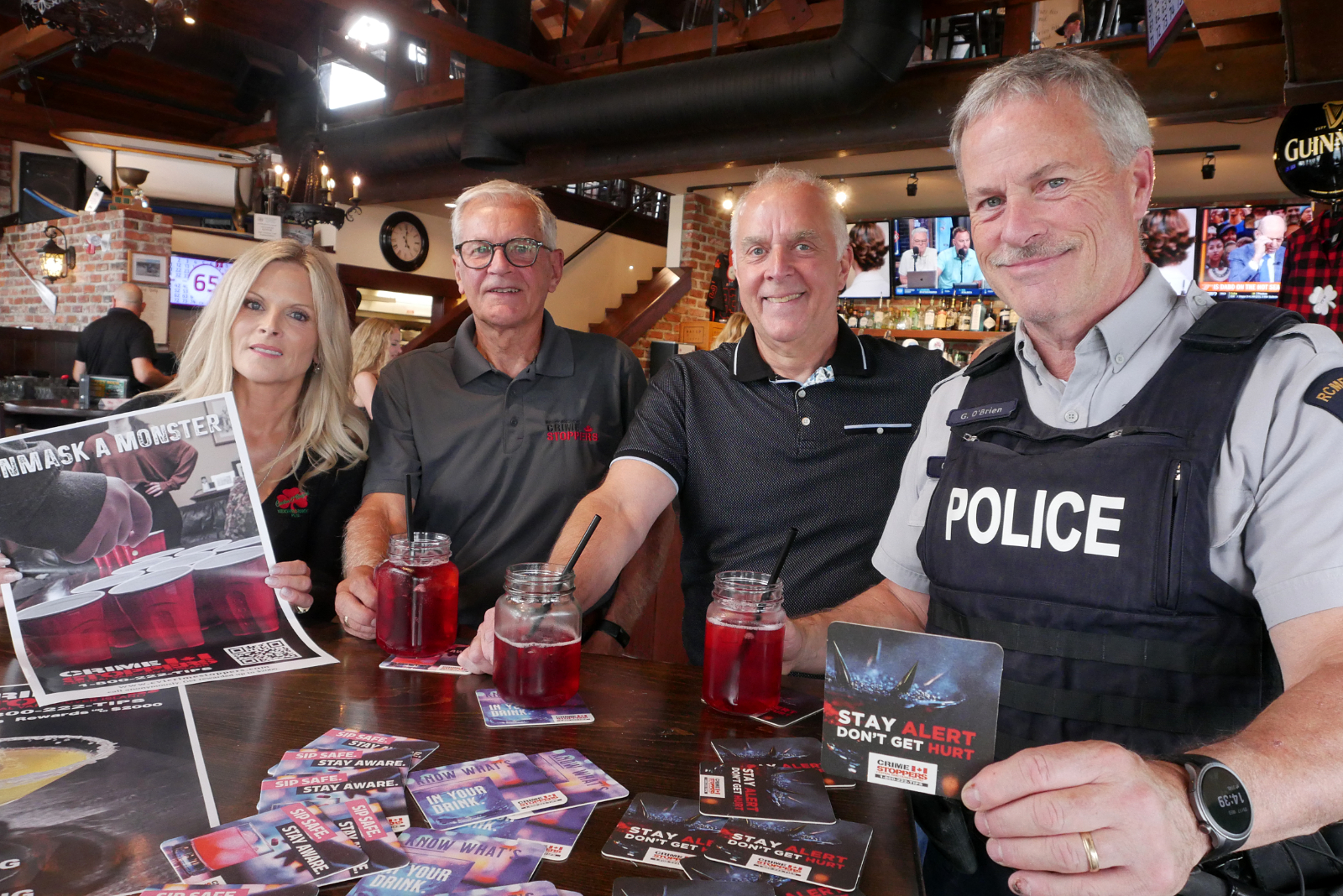 Bars in Nanaimo get behind poster and coaster campaign around drink safety
