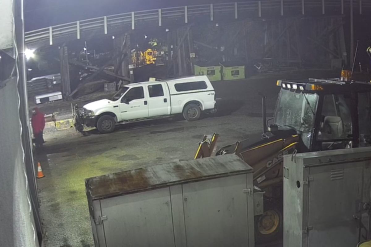 Truck modified to ride on rails stolen in Nanaimo, recovered in Parksville