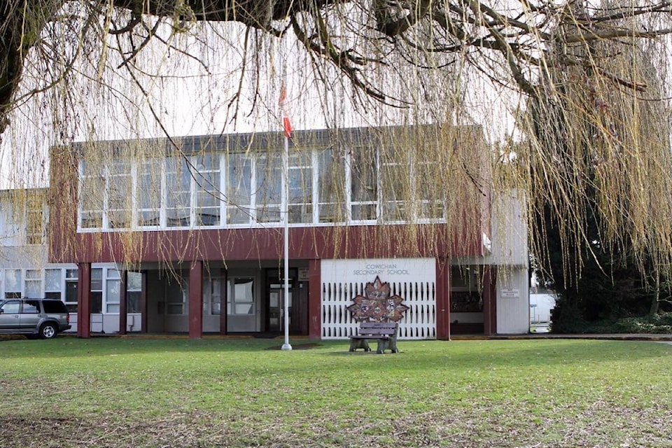Cowichan Secondary School was under lockdown Thursday morning. (Citizen file)