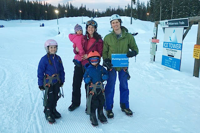 Visiting Big White Ski Resort outside Kelowna, Moss and his family experienced many of the exciting winter activities offered by the resort, including skiing, tubing, dogsledding and ice climbing.