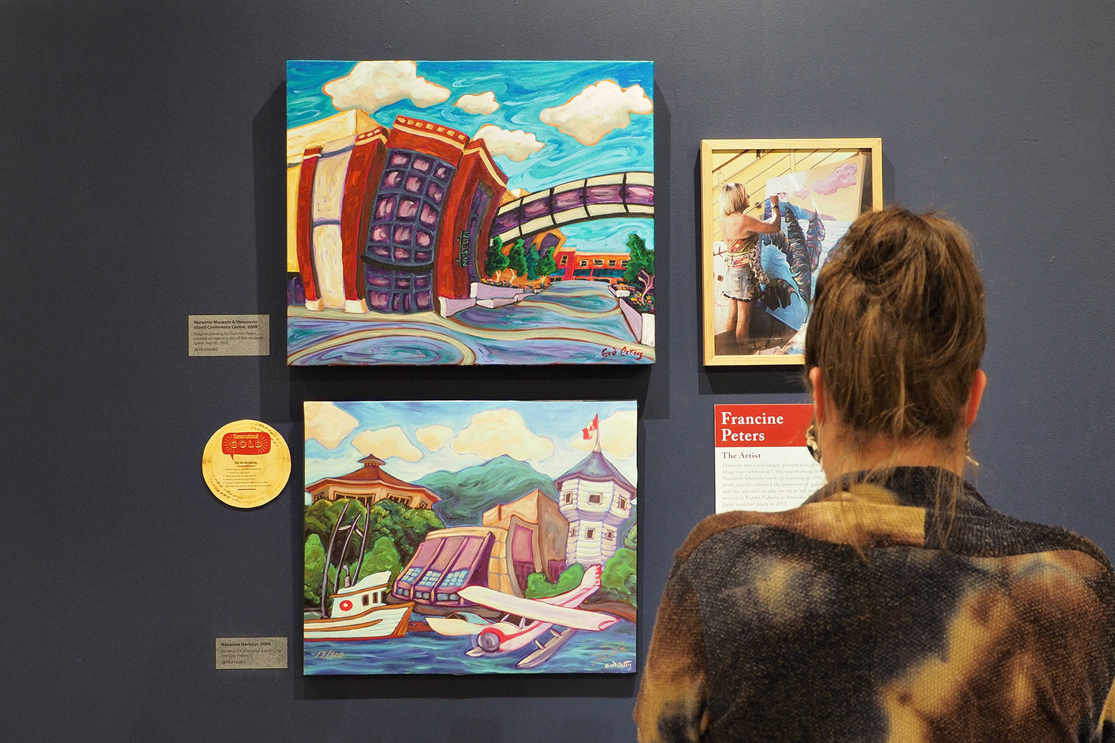 Paintings by Nanaimo artist Francine Peters are part of more than a dozen displays within Nanaimo Museums new From the Vault temporary exhibit that opens Thursday, June 3. (Chris Bush/News Bulletin)