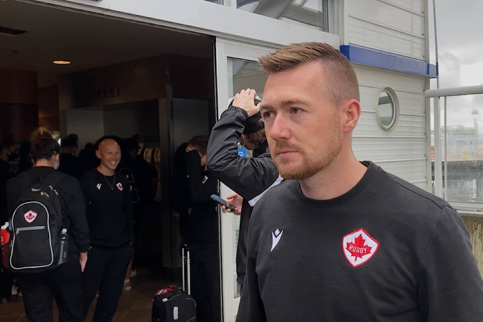 Canada women’s sevens rugby head coach Jack Hanratty said the team is building cohesion and momentum during this recent block of training and games. (Bailey Moreton/News Staff)