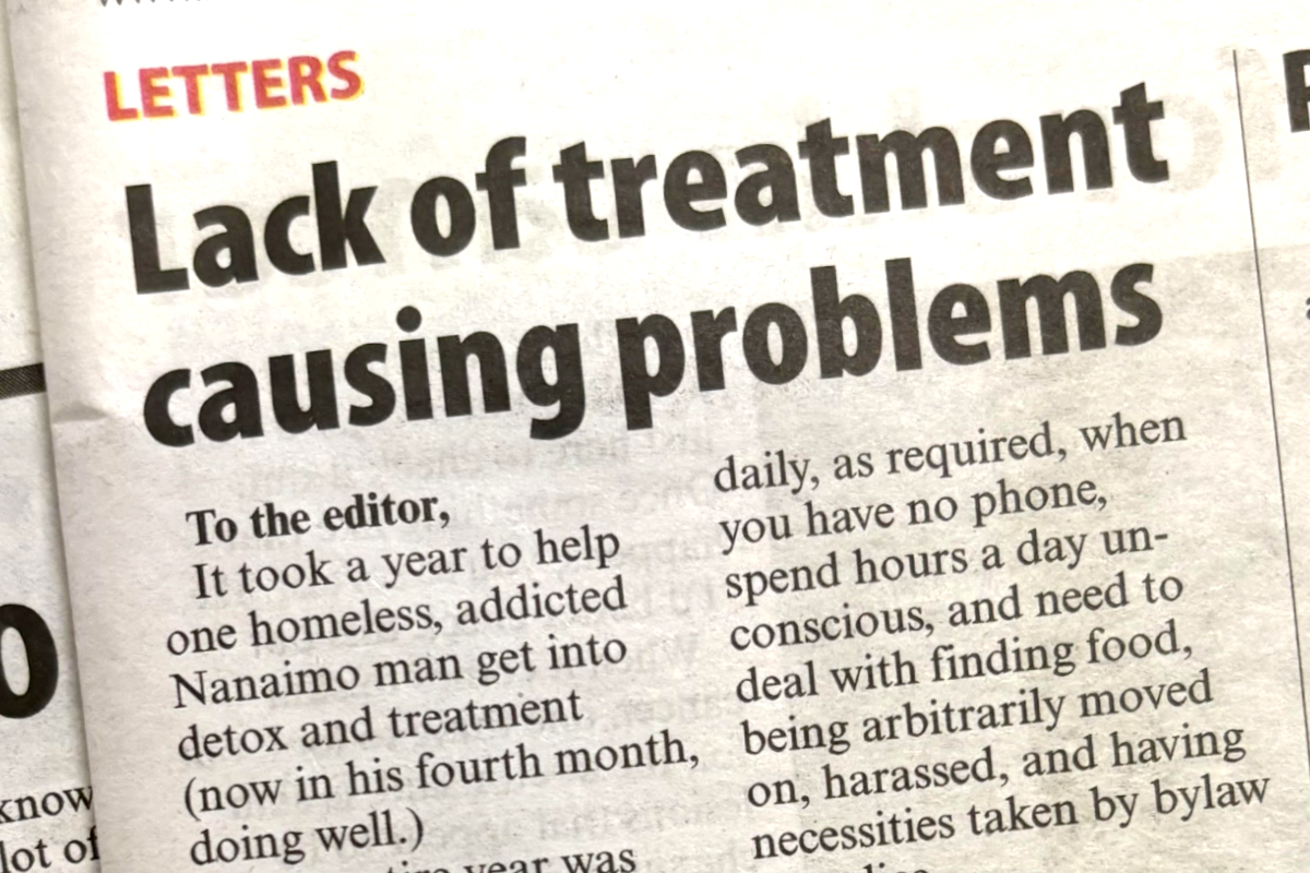 LETTER TO THE EDITOR: Lack of treatment options causing problems