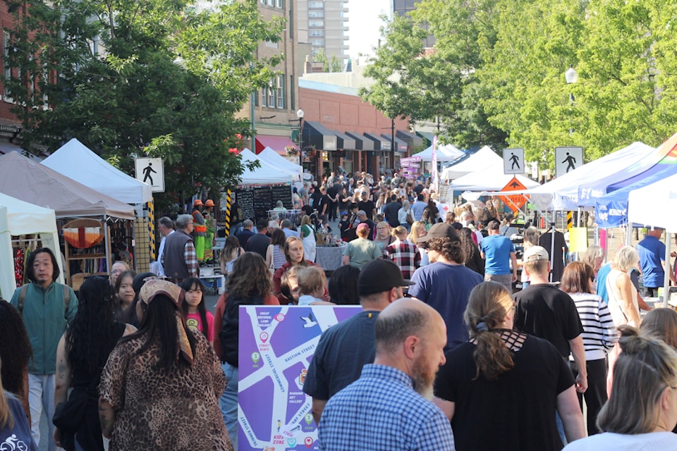Opening night of the Commercial Street Night Market on Thursday, June 19. (Greg Sakaki/News Bulletin)