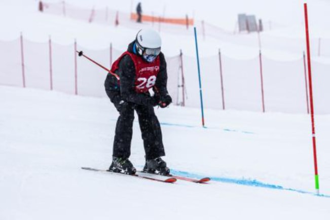 Ron Greenhorn competes at the Special Olympics national games in Calgary last year. (Special Olympics B.C. photo)