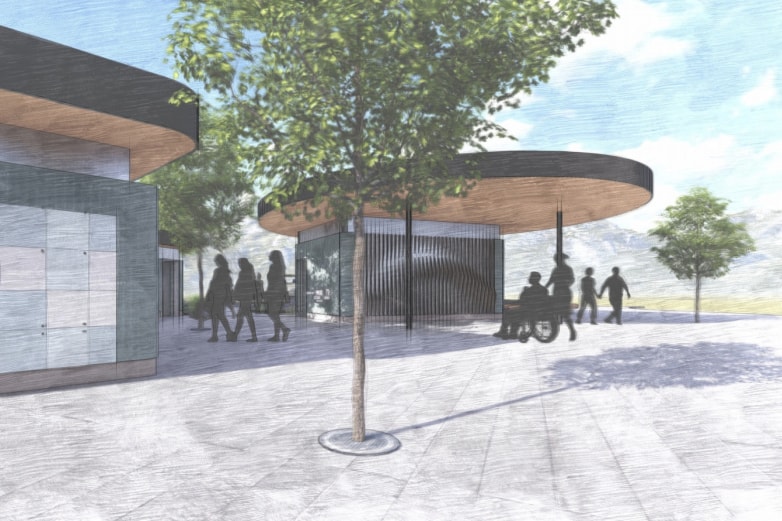 A concept image of the next phase of improvements at Westwood Lake Park. (Studio 531 Architects/The Tula Project image)