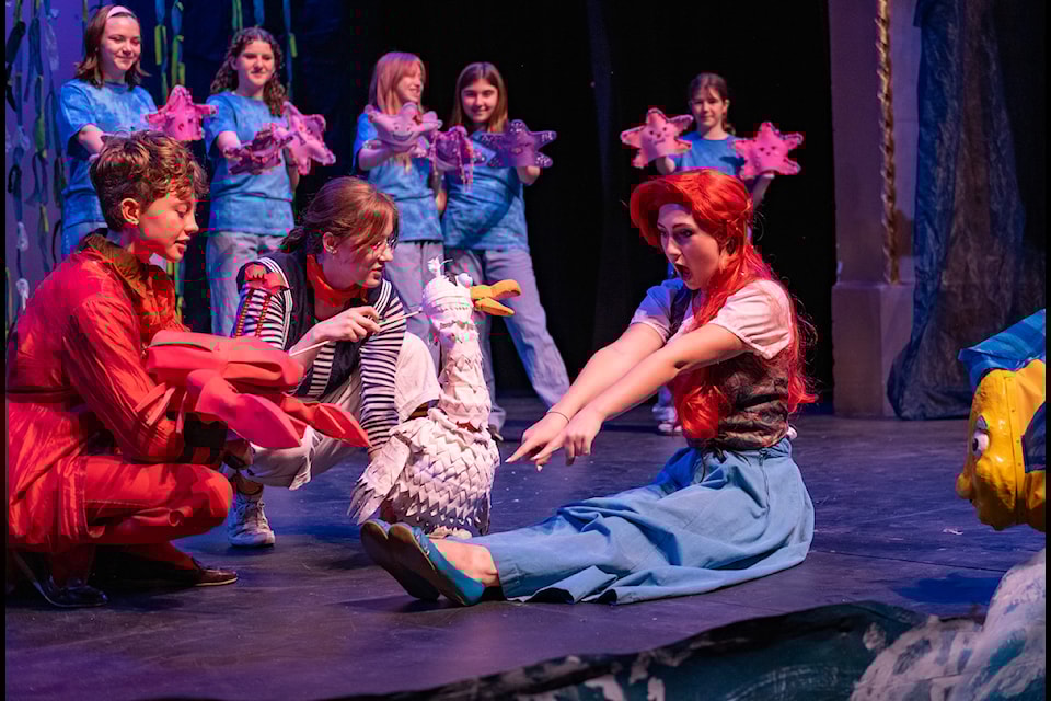 "She is filled with wonder and excitement," says actor Kierra Jarratt of her character Ariel the mermaid when magically she has human legs and feet. "This is what she has dreamed of for her whole life, and she has finally done it."