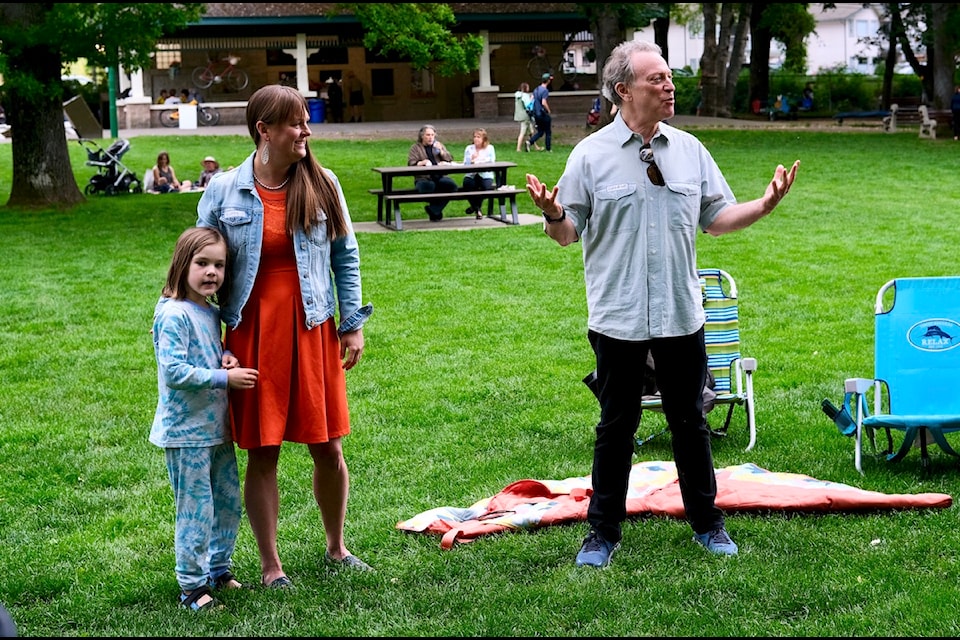 B.C. environment minister George Heyman joined MLA Brittny Anderson for a social event with supporters at Lakeside Park on June 9. 