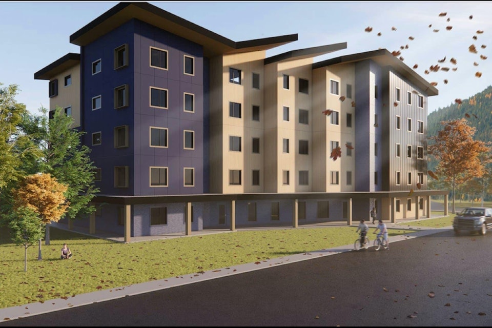 An architectural rendering of the proposed SHARE Housing Initiative building viewed from Fell Street. (SHARE Housing Initiative)