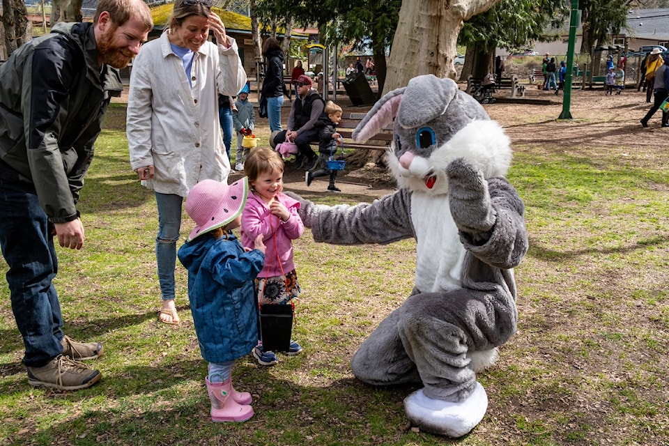 The Easter Bunny greeted hundreds of kids at Lakeside Park on April 19.