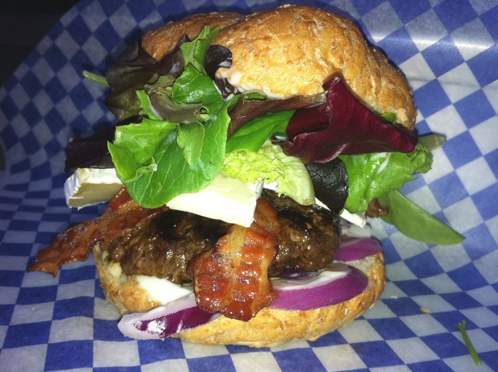 A decadent but healthy burger at Nelson's Bite food truck