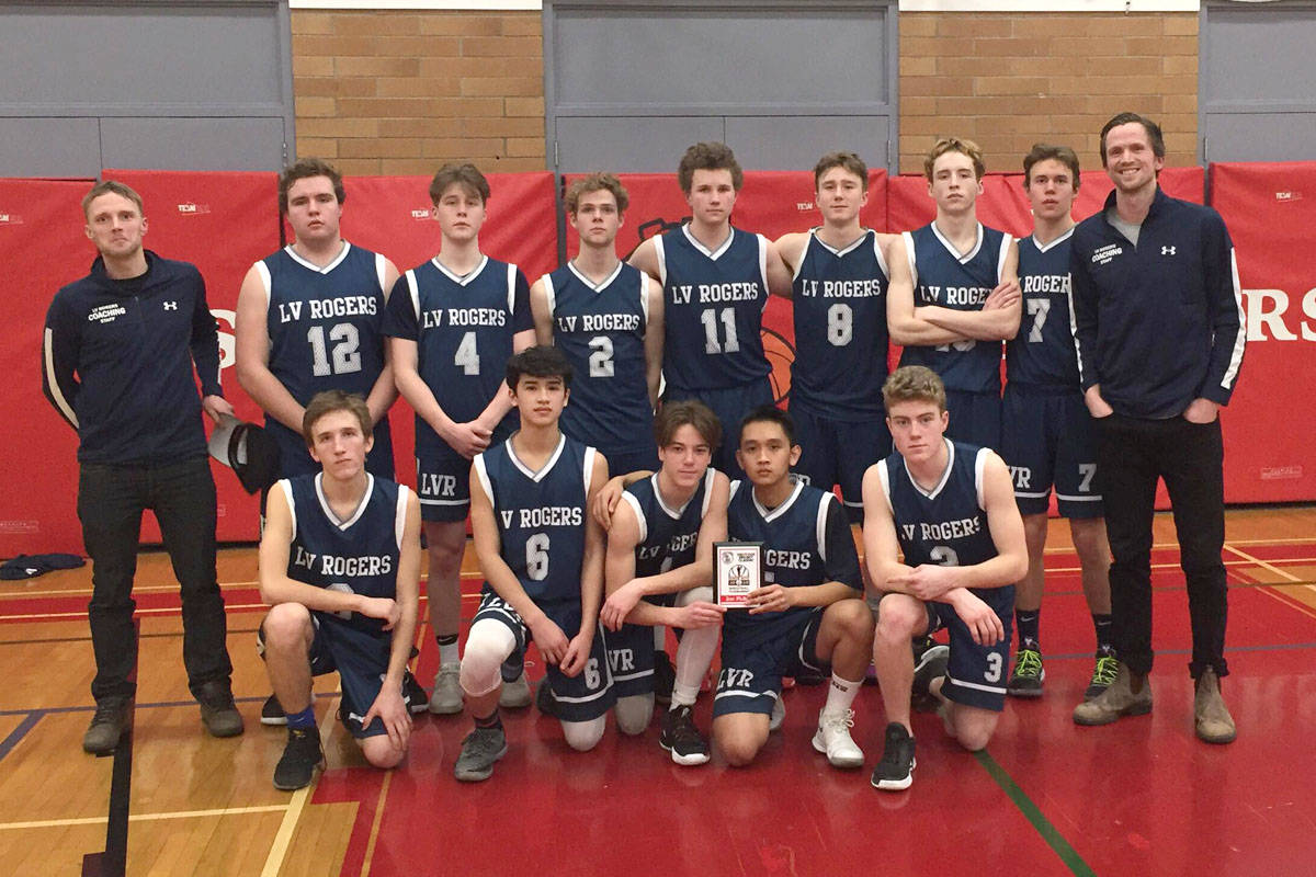 L.V. Rogers Bombers finish second in Osoyoos basketball tournament