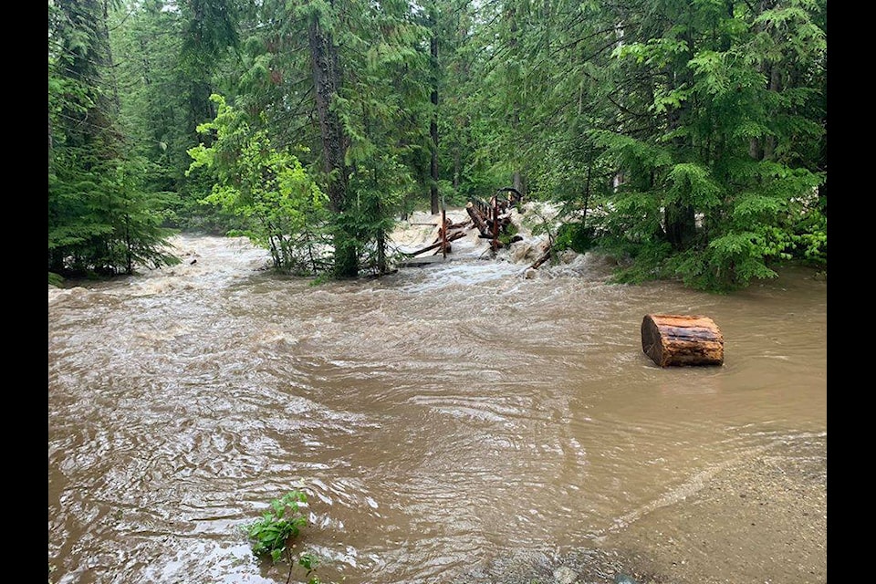 Springer Creek Campground in Slocan on Sunday. Photo submitted