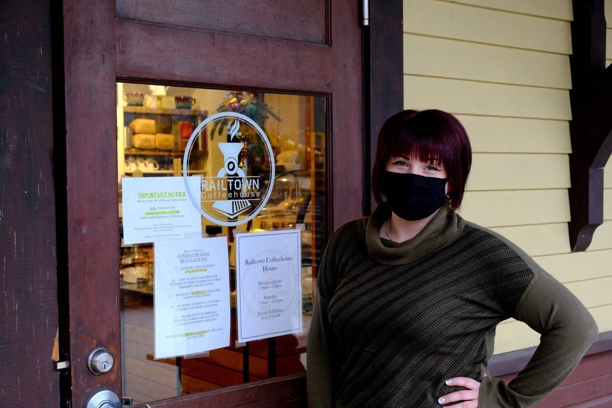 Ashley Postnikoff, owner of Railtown Coffeehouse in Nelson. Photo: Bill Metcalfe