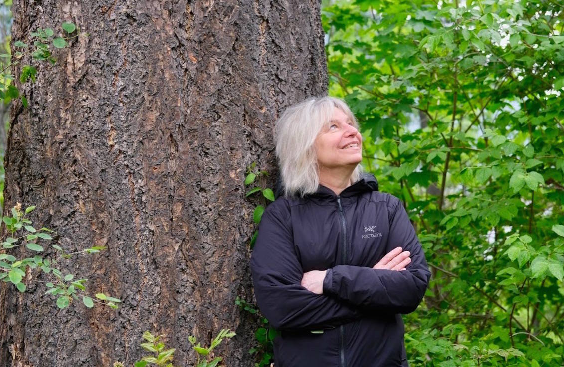 The industry really shouldnt be clearcutting if were trying to save carbon and save biodiversity and foster regeneration. We should be doing partial cutting, says Dr. Suzanne Simard of Nelson, a professor of forest ecology at UBC and the author of Finding the Mother Tree. Photo: Bill Metcalfe