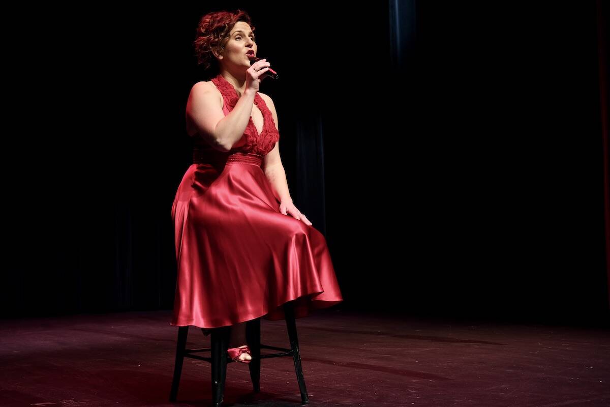 Rachel DeShon in rehearsal for Look for the Silver Lining. Photo: Bill Metcalfe