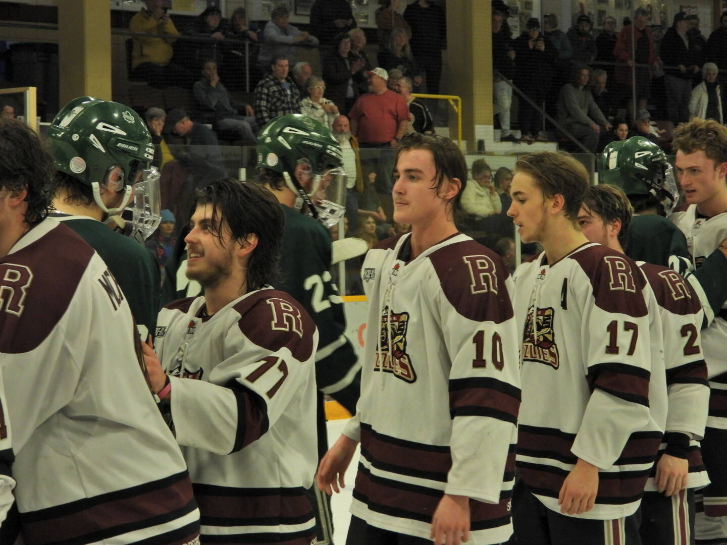 Handshakes following the end of a hard-fought series. (Steve Piccollo)