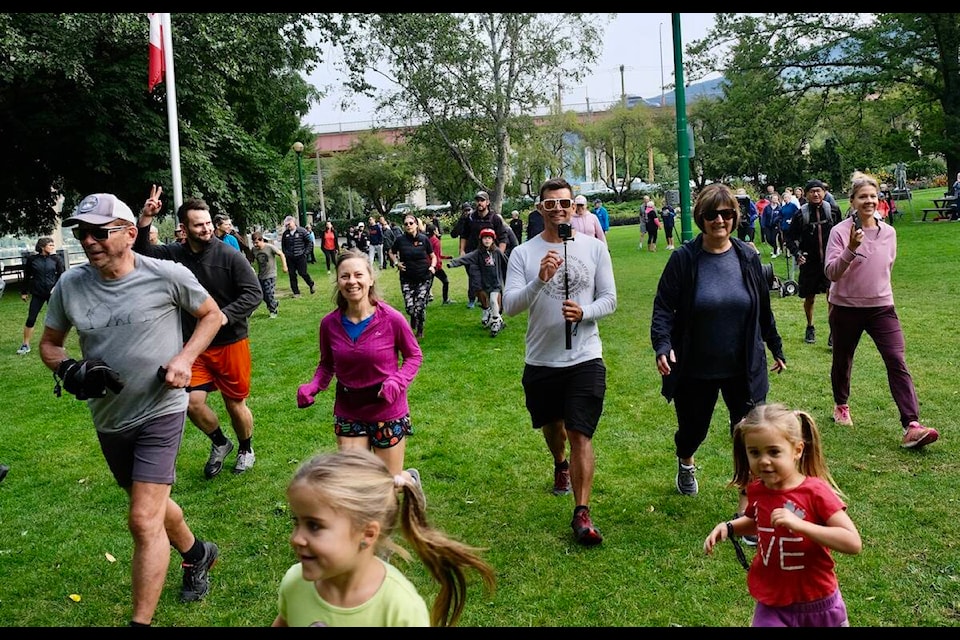 Nelson’s Terry Fox Run started in Lakeside Park. Photos: Bill Metcalfe