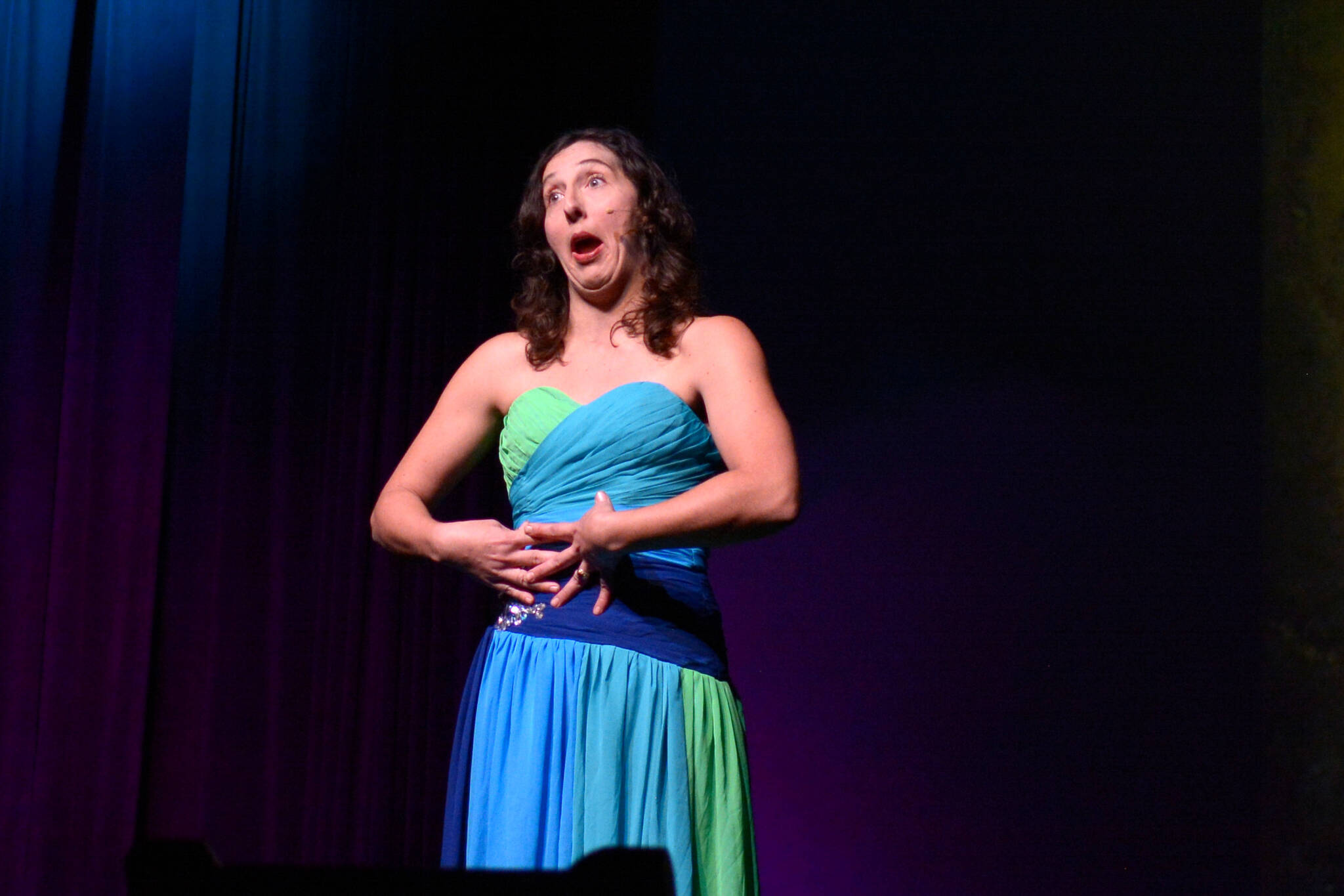 Ellie Reynolds performing a musical number. (Photo by Kelsey Yates)