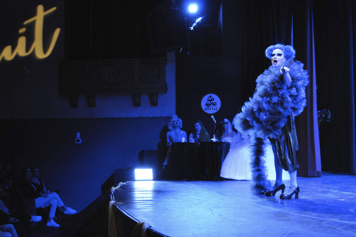 Marloe Blu sings a sultry number during the lip sync contest. Photo: Tyler Harper