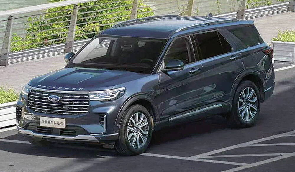 The updated Ford Explorer is expected to resemble the version available in China, pictured. PHOTO: FORD