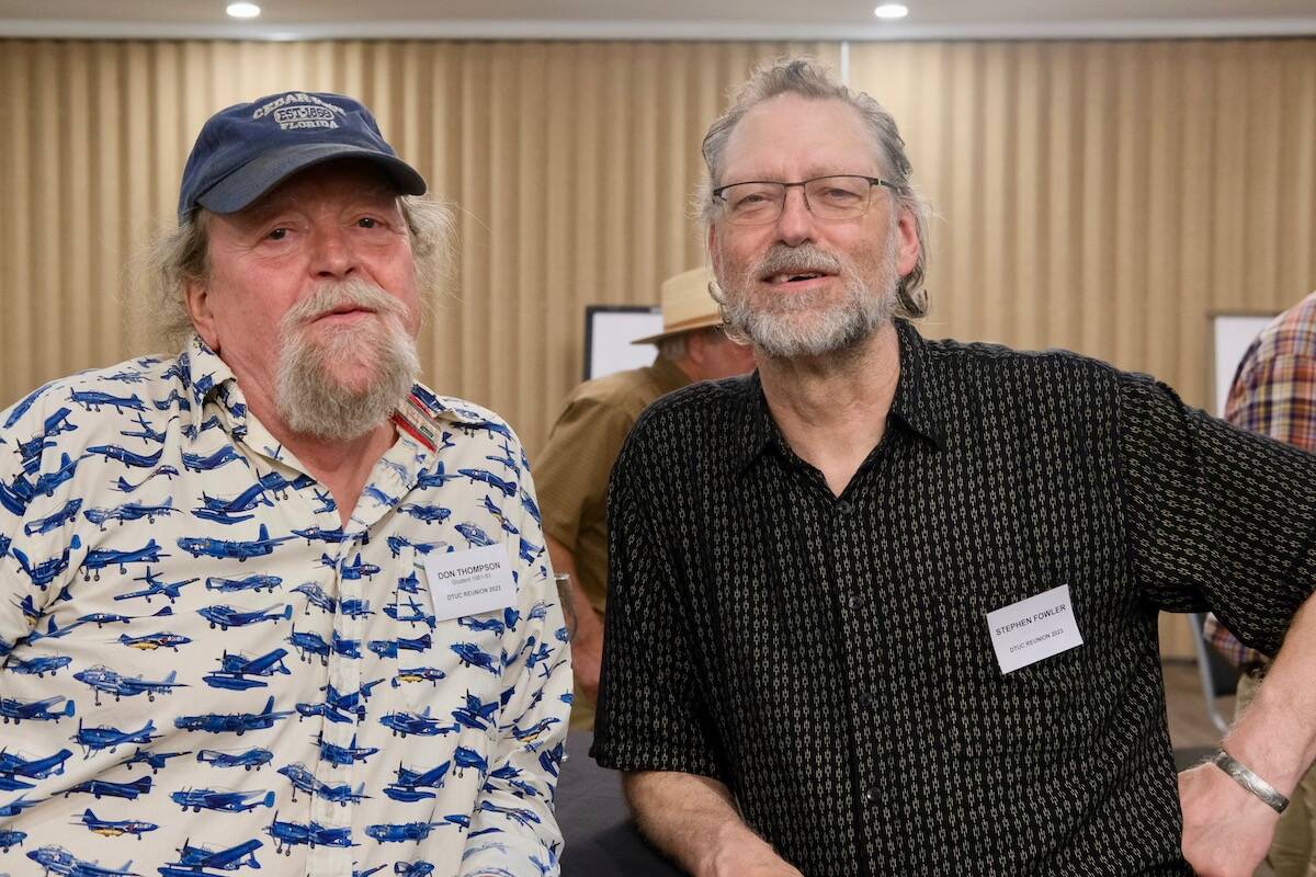 Former DTUC students Don Thompson and Stephen Fowler. Photo: Bill Metcalfe
