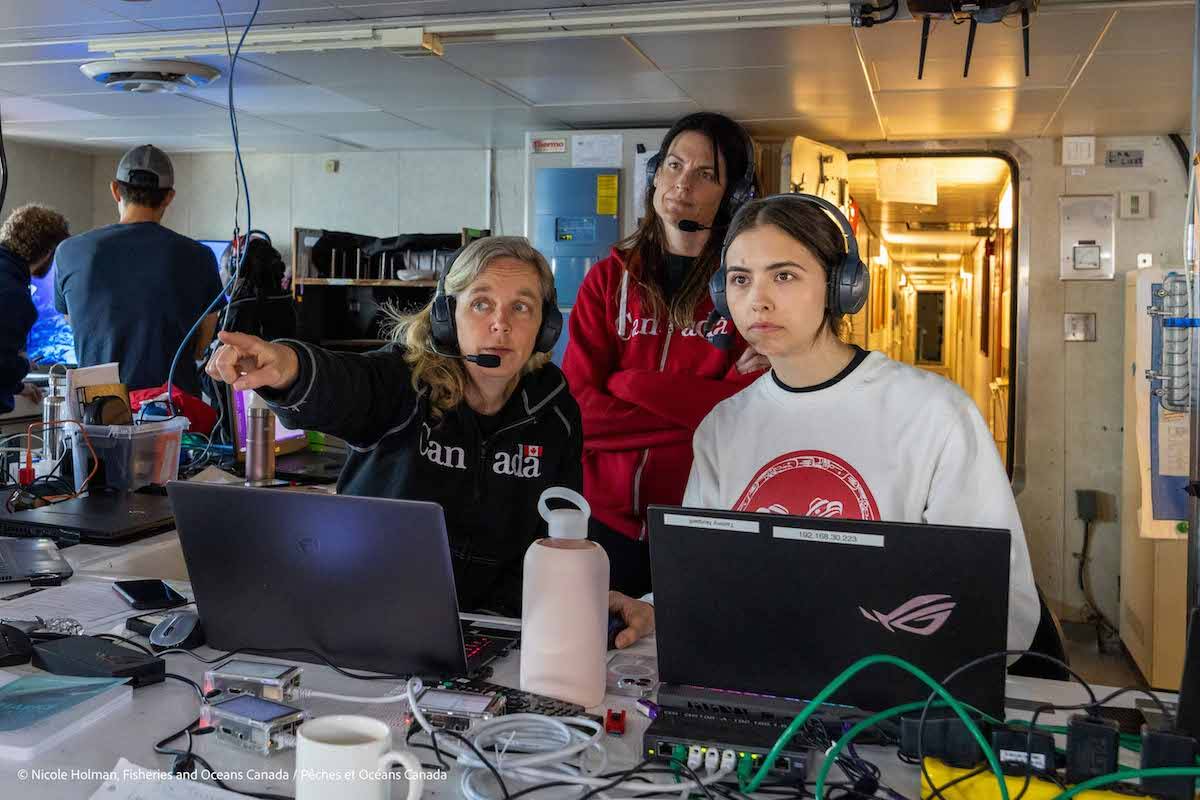 Scenes from the expedition to the proposed Tang. Gwan-hacxwiqak-Tsigis Marine Protection Area. (Nicole Holman/Fisheries and Oceans Canada)