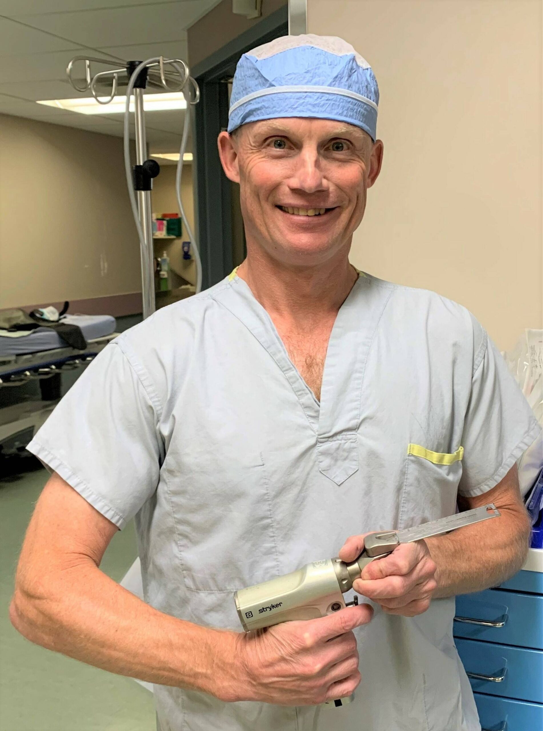 Dr. Seth Bitting, orthopedic surgeon, is a specialist using new equipment purchased for KBRH. Photo: Submitted