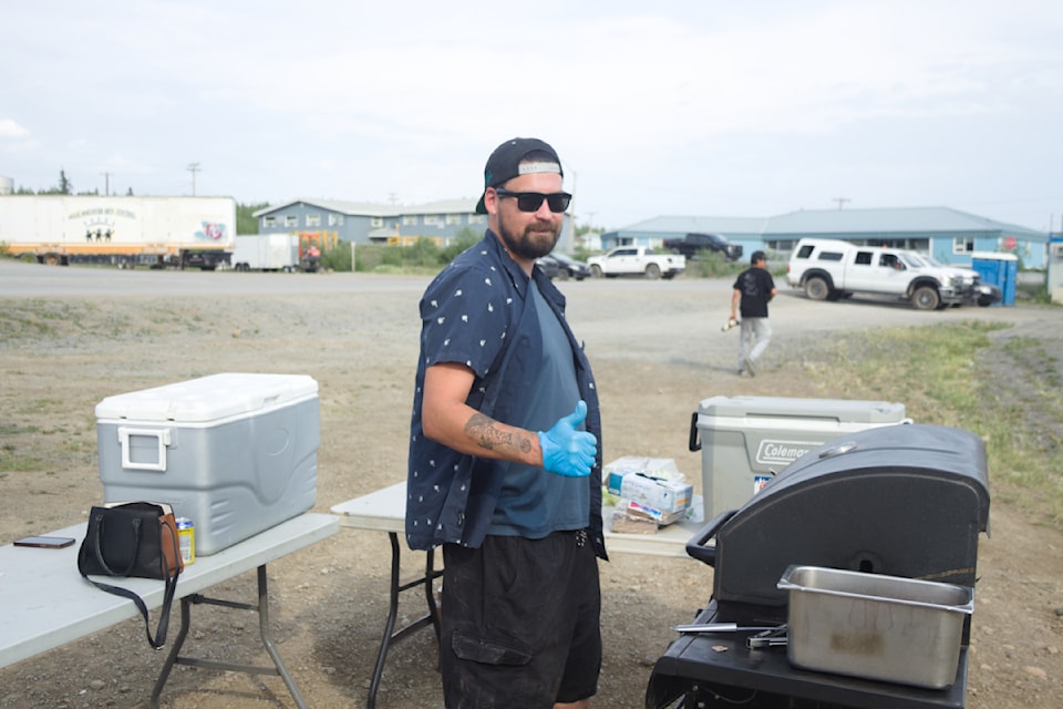 Brendan Callahan flips burgers in between baseball diamonds on July 26 during the opening night of the Barry Jacobson Memorial Softball Tournament. Having launched his catering business early this year, Callahan has been busy bringing food to graduation ceremonies, parties and even donating his time to raise funds for families who lost everything in a recent house fire. Full disclosure, he also helped our reporter, who was on hour 10 keep going with his coverage by giving him a chili dog.