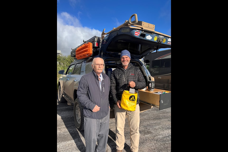 Our Tourist of the Week is Stephan Ermair of Penticton, B.C. The retired helicopter pilot is fulfilling a 30-year dream of seeing the Arctic, camping his way to Tuktoyaktuk with a rooftop tent camper. Safe travels Stephan!