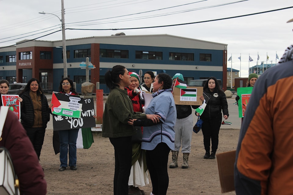 Two throat-singers capped off the march on Aug. 19. William Koblensky Varela/NNSL photo