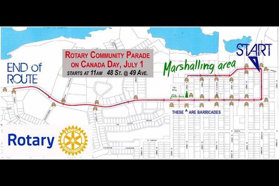 Roads along the parade route will be closed from approximately 8:30 a.m. to 12:30 p.m. according to the city. The road blocks are indicated on the map.