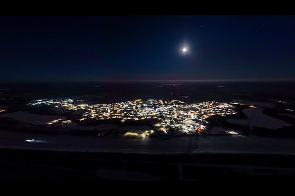 Inuvik is as pretty at night as it is by day.