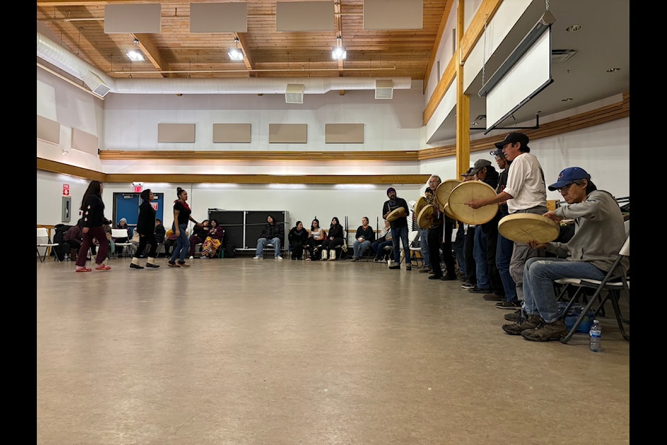 On Oct. 27, roughly 50 people gathered at Fort Simpson's recreation centre to celebrate sobriety. Photo courtesy of Mary Masuzumi