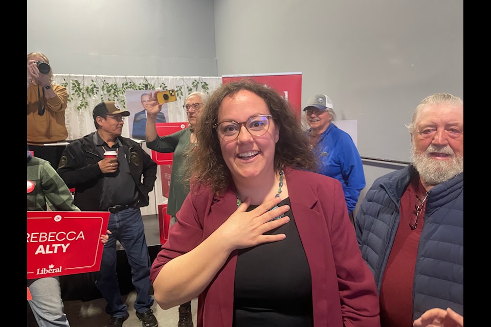Liberal candidate Rebecca Alty is set to become the next MP for the NWT as she held a big lead with more than half the polls reporting on Monday evening.