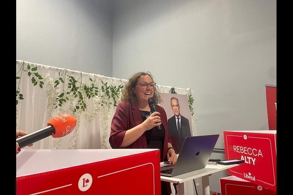 "I haven't even thought of it," former mayor and now MP Rebecca Alty said when asked about what city council should do now to fill her soon-to-be-vacated office. "It's up to council to decide which way they go." Devon Tredinnick/NNSL photo