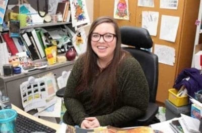 Alexandra Winchester, visual arts teacher at East Three Secondary School, received a Prime Minister’s Award for Teaching Excellence. - Stewart Burnett/ϳԹ photo