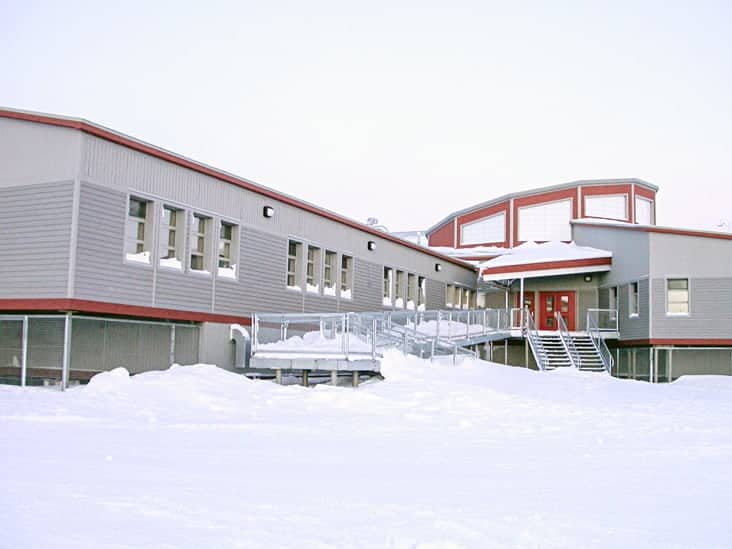 Sanikiluaq's Paatsaali School, which opened in the 2011-2012 school year, is one of six Nunavut schools for which the Government of Nunavut would have to pay full replacement value if it were destroyed because it's not worth more than the GN's $20 million deductible. Qarmatalik School in Resolute, Umimmak School in Grise Fiord, Nanook School in Apex, Ecole Des Trois Soleils in Iqaluit and Victor Sammurtok School in Chesterfield Inlet are the others valued at less than $20 million. Photo courtesy of the Government of Nunavut.
