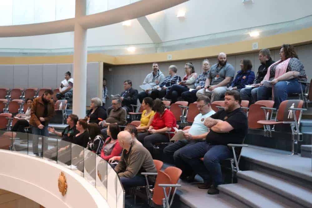 The public gallery of the Chamber of the Legislative Assembly building on Wednesday.<br /> Oct 31. 2018