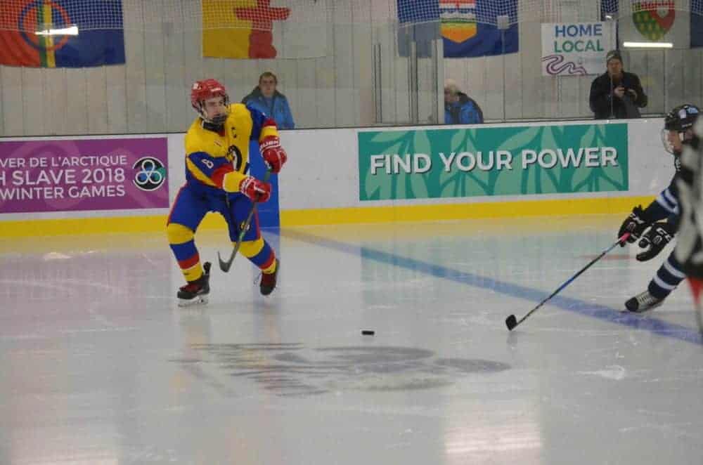 Max Joy, seen during the 2018 Arctic Winter Games this past March, will be part of the first-ever Nunavut hockey team at the Canada Winter Games when they take the ice in Red Deer, Alta., this coming February. James McCarthy/ºÚÁϳԹÏÍø photo