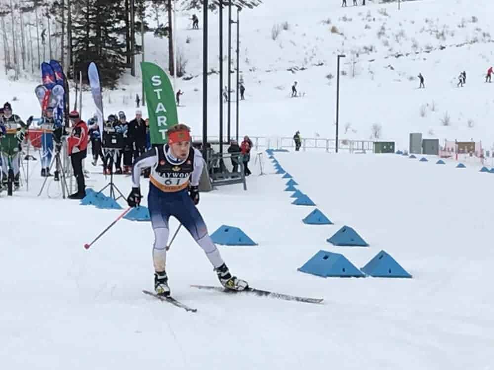 Jack Panayi competes during the 2018 Haywood NorAm World Juniors in Canmore Alta. photo courtesy of Shawne Kokelji